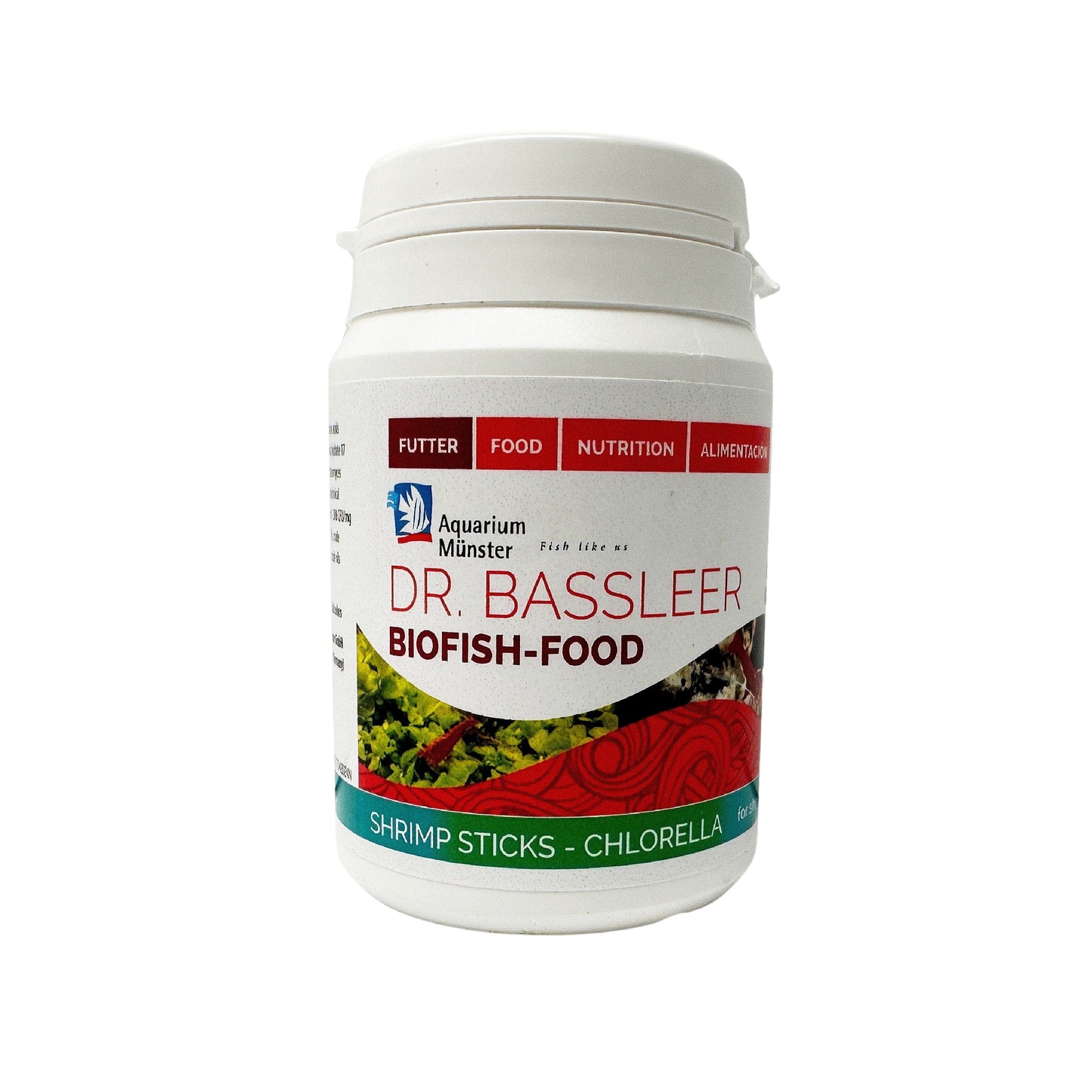 Dr. Bassleer Shrimp Sticks with Chlorella 60g (2.1 oz) Super Cichlids