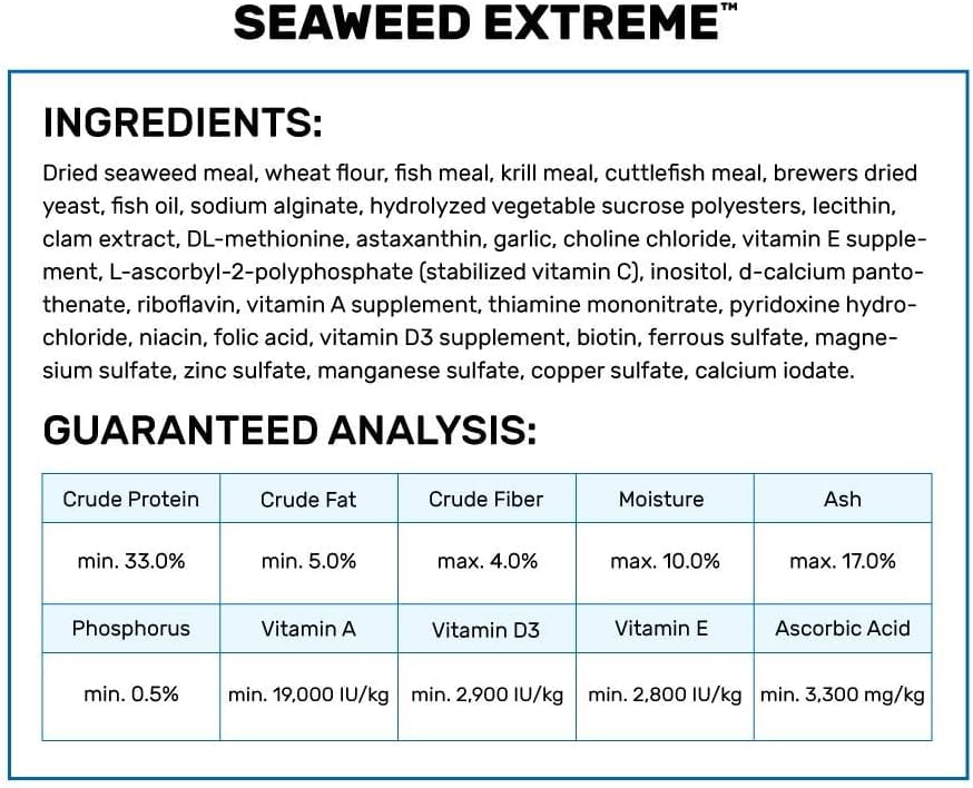 Hikari | Seaweed Extreme 3.52 oz Super Cichlids