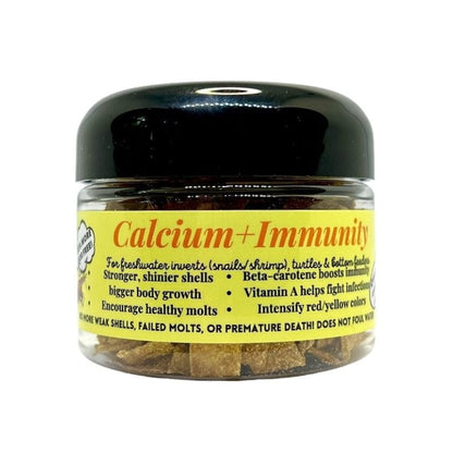 Kats Aquatics | Calcium + Immunity Tablets – Premium Snail, Shrimp & Bottom Feeder Food for Strong Shells, Healthy Molting & Immune Support Super Cichlids