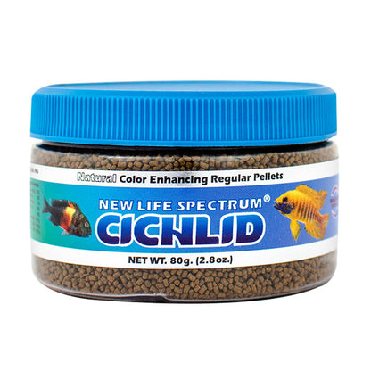 New Life Spectrum Cichlid Regular (1mm - 1.5mm) / 80g 817987021221 Super Cichlids