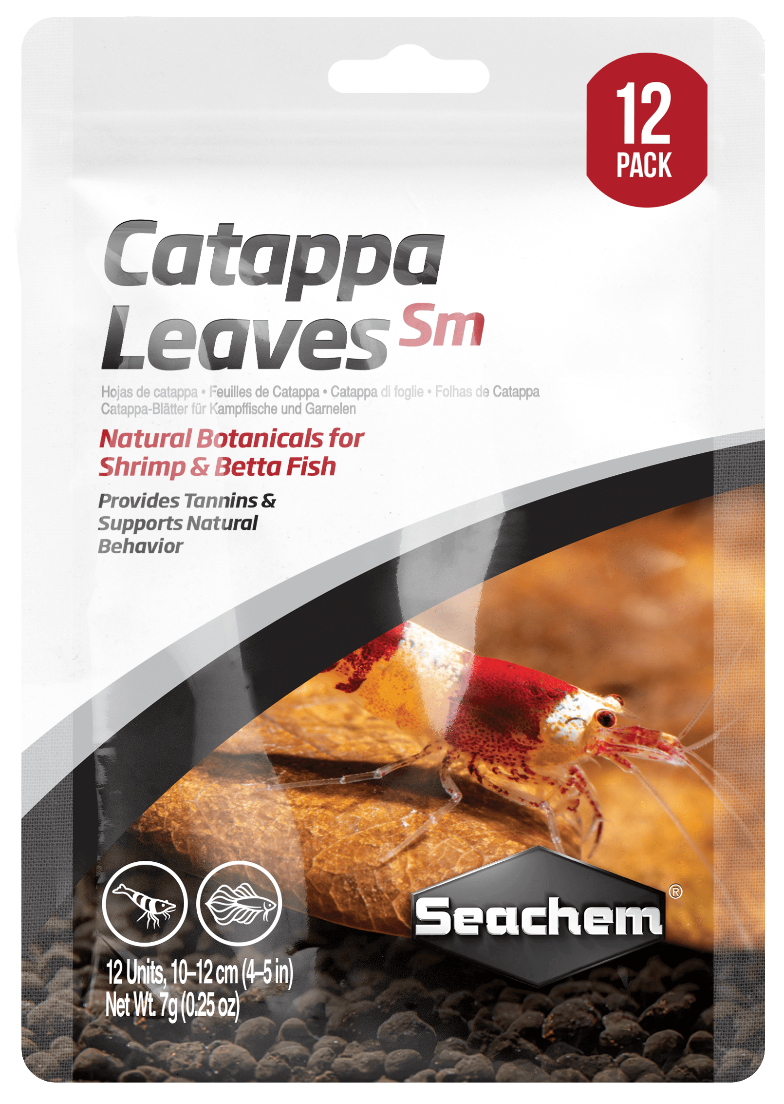 Seachem | Catappa Leaves Small (12 Pack) 001160000862 Super Cichlids