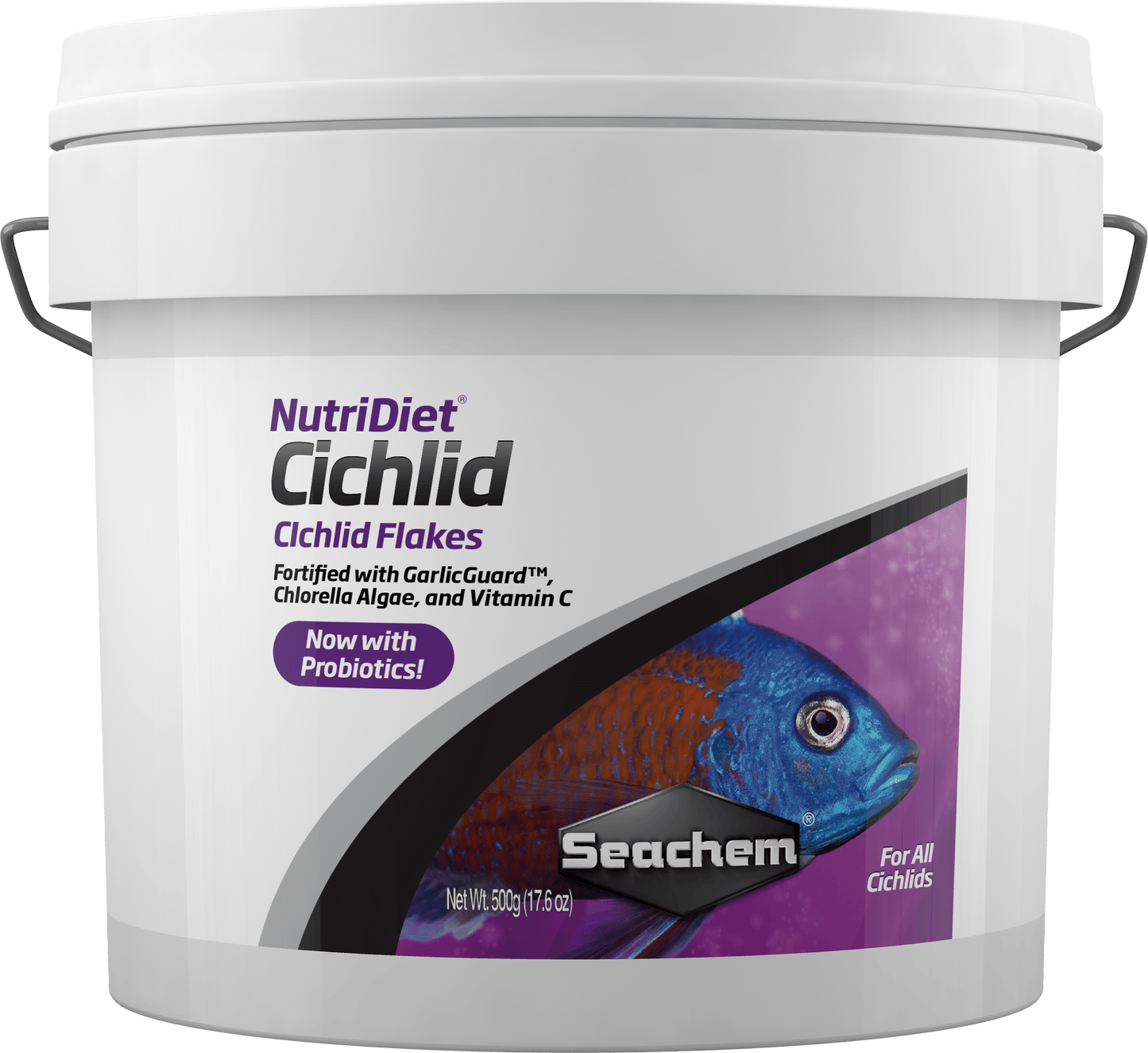 Seachem | NutriDiet Cichlid Flakes 1.1 Lbs 000116010757 Super Cichlids