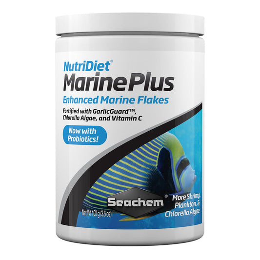 Seachem NutriDiet Marine Plus Flakes 3.5 oz 001160110448 Super Cichlids