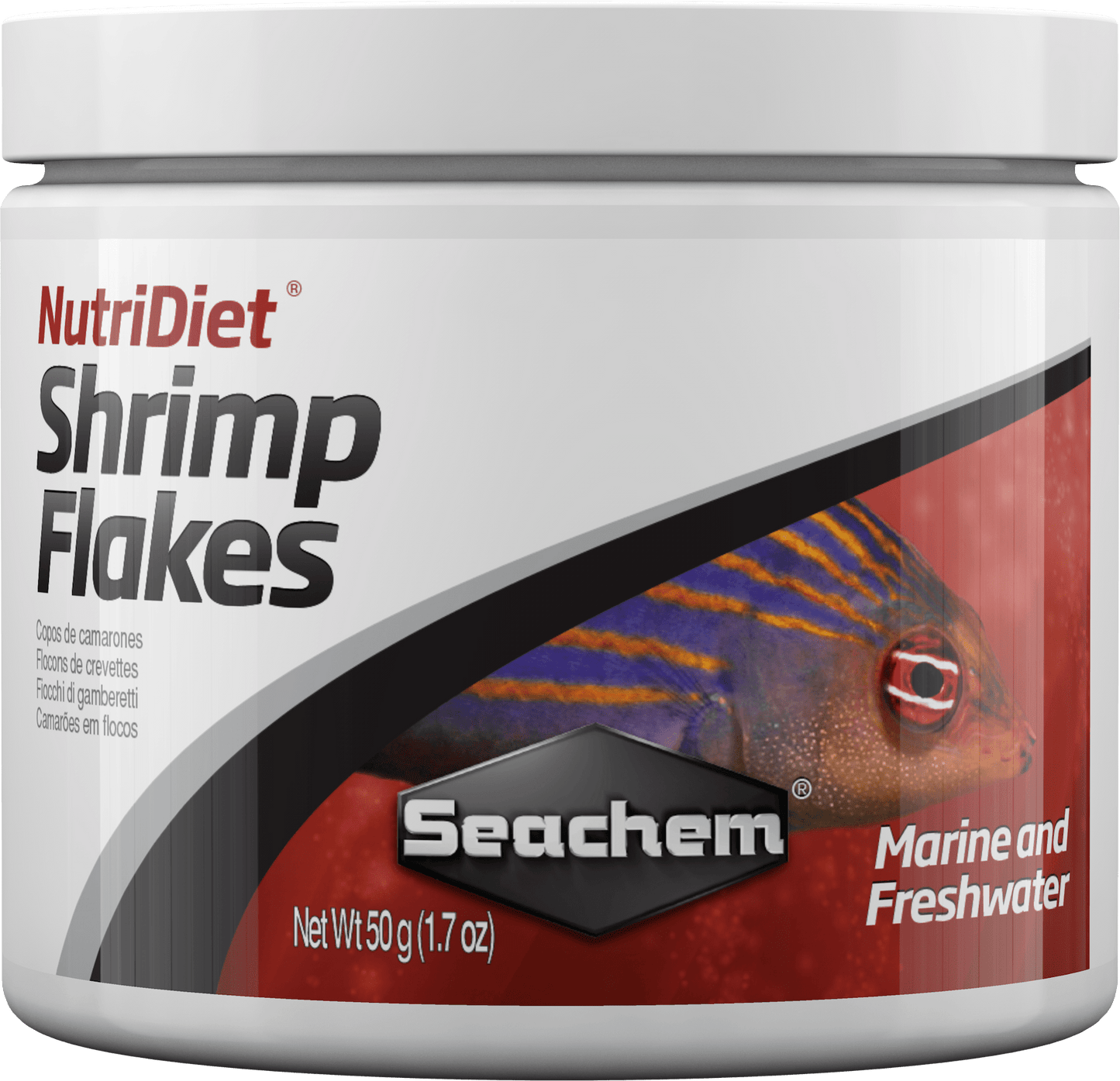 Seachem NutriDiet Shrimp Flakes – The Ultimate Superfood for Your Shrimp 1.7 oz 000116011235 Super Cichlids