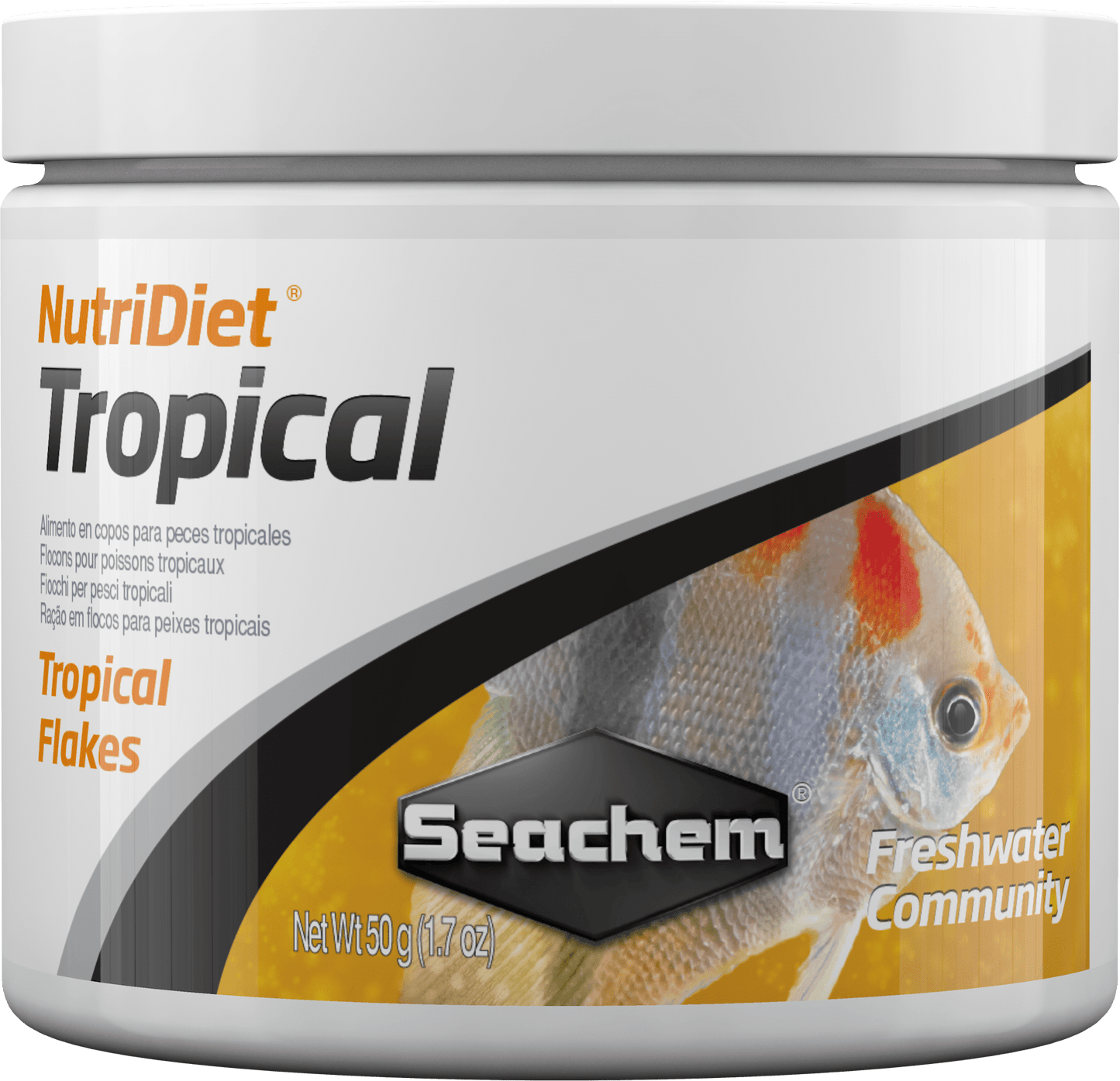 Seachem NutriDiet Tropical Flakes – Complete Nutrition for Vibrant, Healthy Fish 1.8 oz 000116010832 Super Cichlids