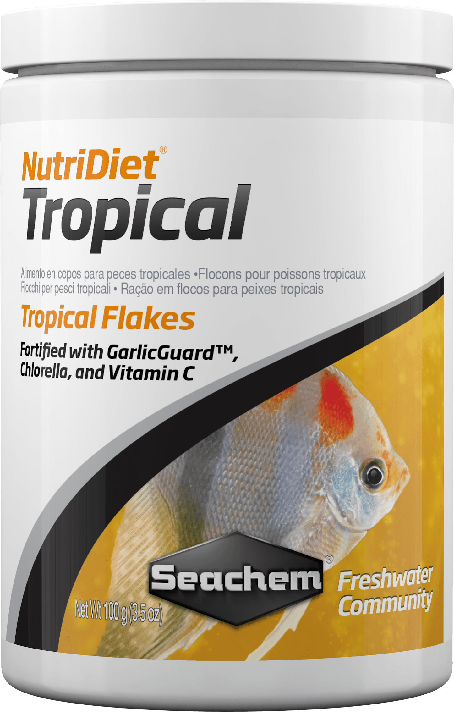 Seachem NutriDiet Tropical Flakes – Complete Nutrition for Vibrant, Healthy Fish 3.5 oz 000116010849 Super Cichlids