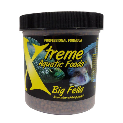 Xtreme Aquatic Foods Big Fella 3mm slow-sinking pellet 10 oz (300g) 893427001442 Super Cichlids