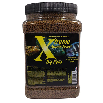 Xtreme Aquatic Foods Big Fella 3mm slow-sinking pellet 2.5 lbs (992g) 893427001466 Super Cichlids