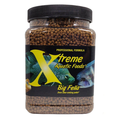 Xtreme Aquatic Foods Big Fella 3mm slow-sinking pellet 20 oz (560g) 867301000302 Super Cichlids